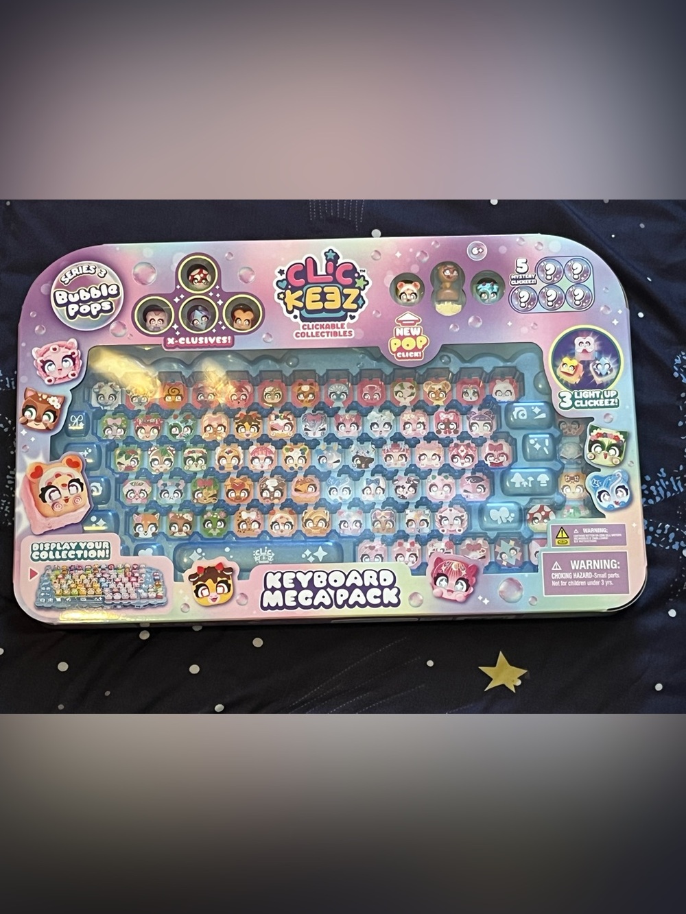 NWT ClicKeez Bubble Pops Keyboard Megapack Clickable Collectible Keycaps - Picture 2 of 6